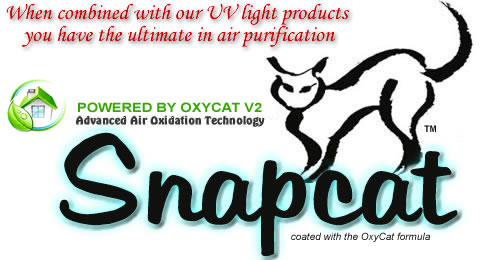 Air purifier with germicidal protection and Snapcat photocatalytic oxidation