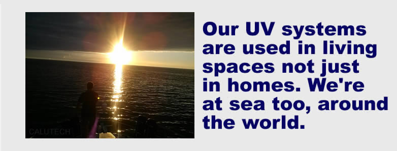 UV air purifiers at sea
